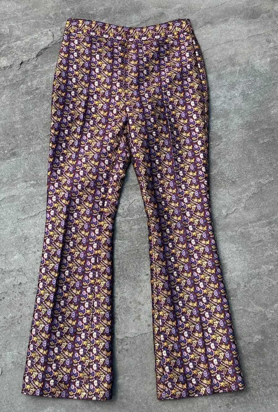 Tory Burch Relaxed-Fit Silk Holiday Jacquard Pants 🤍 | Size 2